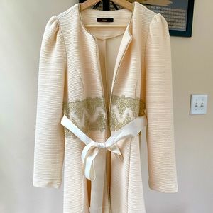 Modcloth ivory coat dress